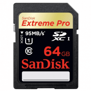 SanDisk SD 64GB Extreme Pro 95mb/sec
