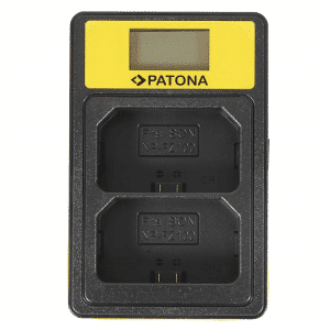 Patona Incarcator Smart Dual USB/USB-C/Micro-USB Dual cu LCD pentru Sony NP-FZ100
